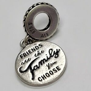 PANDORA Friends Are Family Dangle 925 Sterling Silver Charm